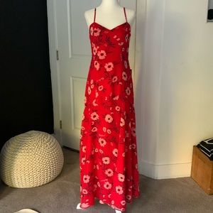 Revolve YUMI KIM Designer “Buttercup Red Last Dance Dress” NWOT